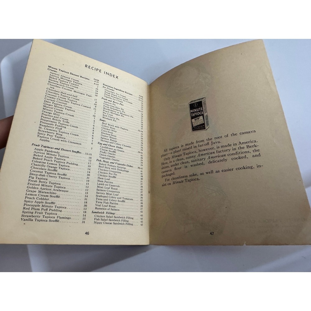 Vintage 1934 Easy Triumphs with the New Minute Tapioca Recipe Booklet 85 Recipes - Picture 9 of 12